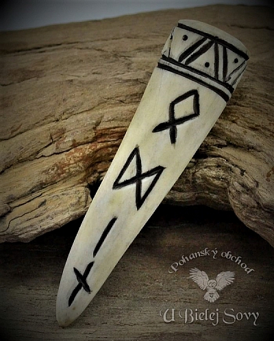 Vikingský runový amulet ODIN, paroh