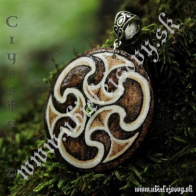 Keltský talizman života, drevený amulet