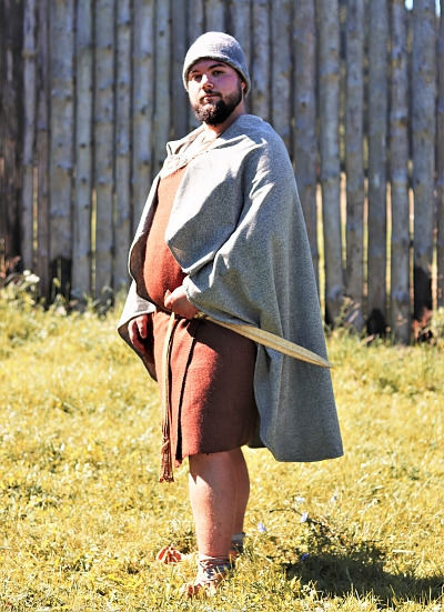 Mužský odev z doby bronzovej, rekonštrukcia nálezu Trindhoj