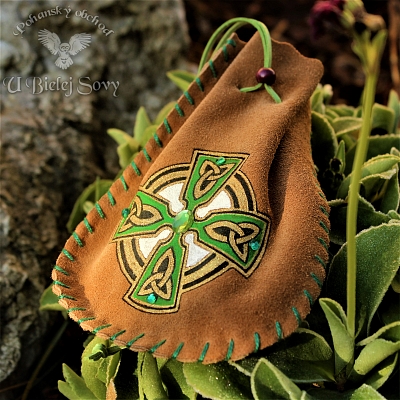 Kožený meštek Keltský kríž