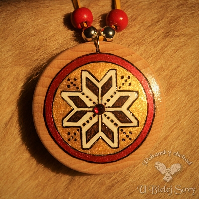 Hviezda Boha RODa, metalický amulet