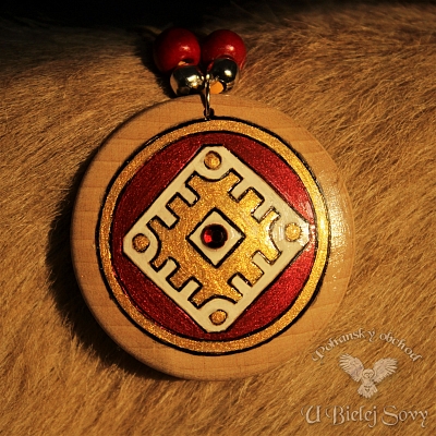 Slovanská zima, metalický amulet